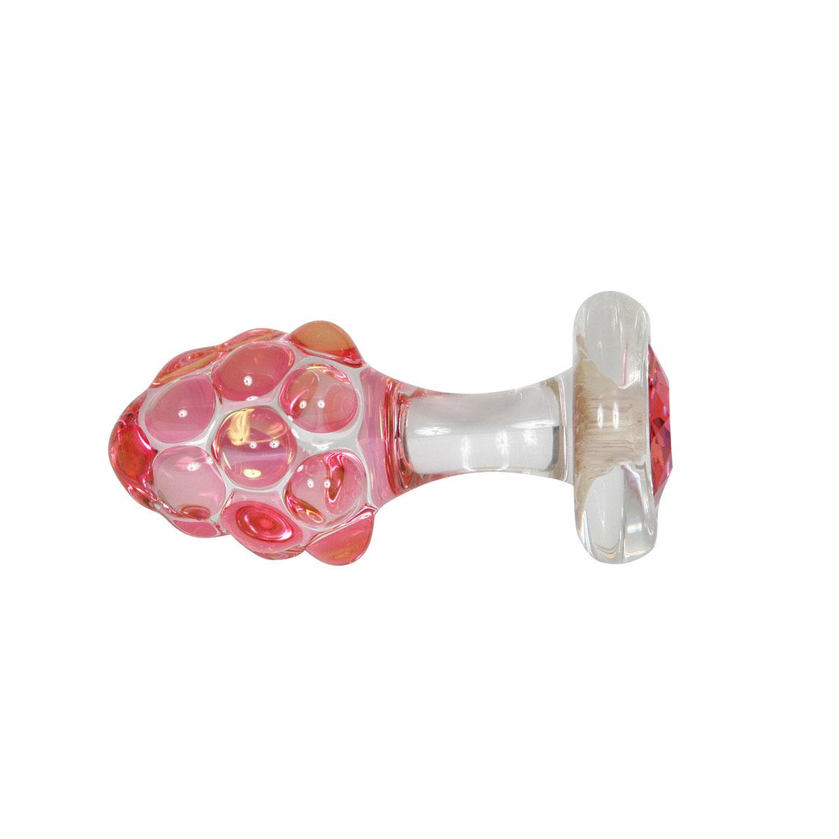 Crystal Delights Pineapple Delight Butt Plug w/ Pink Crystal